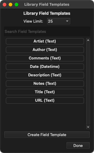 Field Template Manager