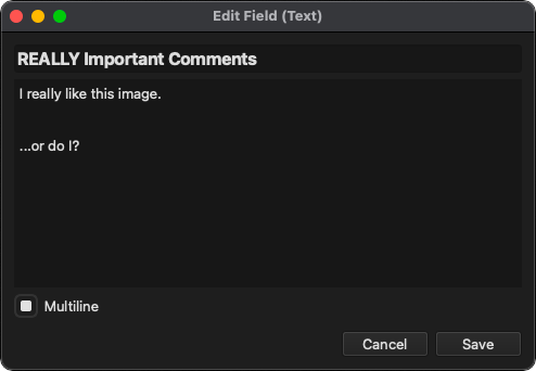 Text Field Editor
